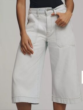 NWT Etica Darcy Culotte High Rise Crip Jeans. Size 27